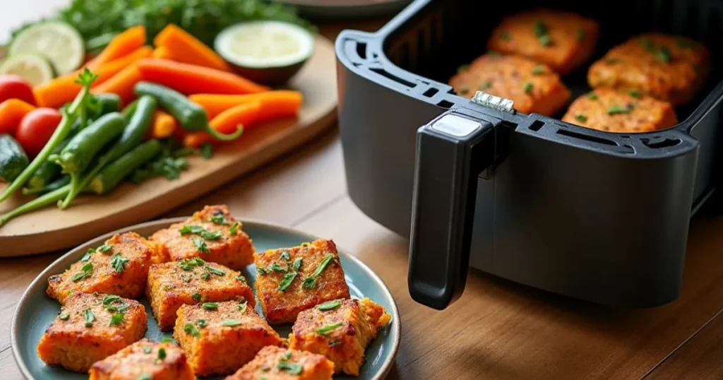 air fryer salmon bites