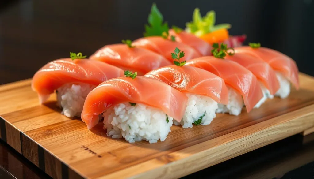 salmon sushi
